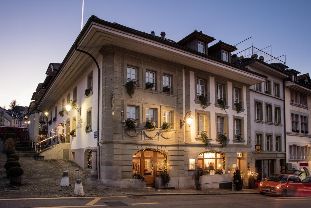 Hotel Restaurant Au Sauvage Freiburg im Üechtland Exterior foto